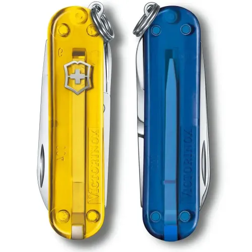 Ножі та мультитули Victorinox Складаний ніж Victorinox CLASSIC SD UKRAINE жовто-синій 0.6223.T81G.T2