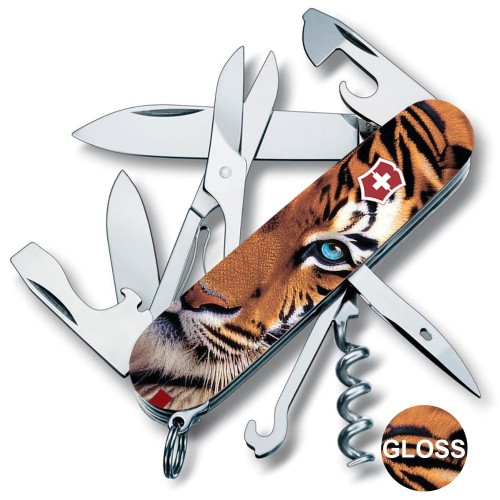 Ножи и мультитулы Victorinox Швейцарский складной нож 91мм Victorinox CLIMBER ANIMAL 1.3703.F1030pw