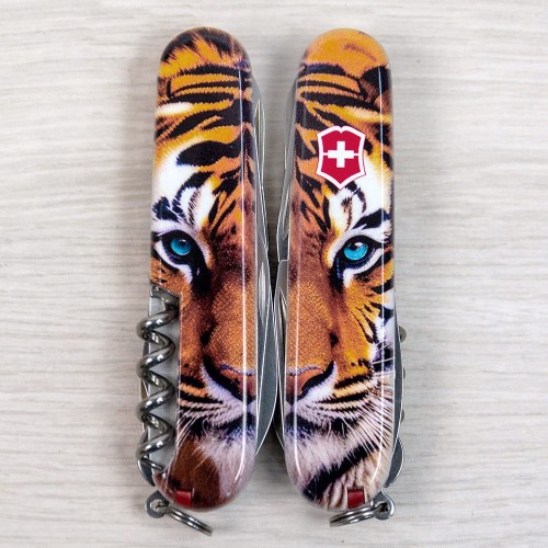 Ножи и мультитулы Victorinox Швейцарский складной нож 91мм Victorinox CLIMBER ANIMAL 1.3703.F1030pw