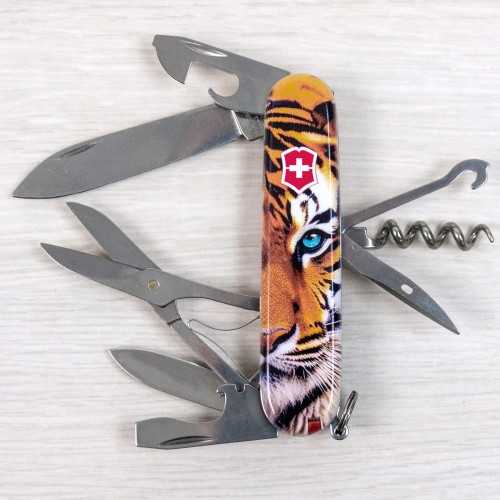 Ножи и мультитулы Victorinox Швейцарский складной нож 91мм Victorinox CLIMBER ANIMAL 1.3703.F1030pw