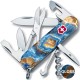Ножи и мультитулы Victorinox Швейцарский складной нож 91мм Victorinox CLIMBER DESIGN Голубой агат 1.3703.3.R2030pk
