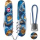 Ножи и мультитулы Victorinox Швейцарский складной нож 91мм Victorinox CLIMBER DESIGN Голубой агат 1.3703.3.R2030pk