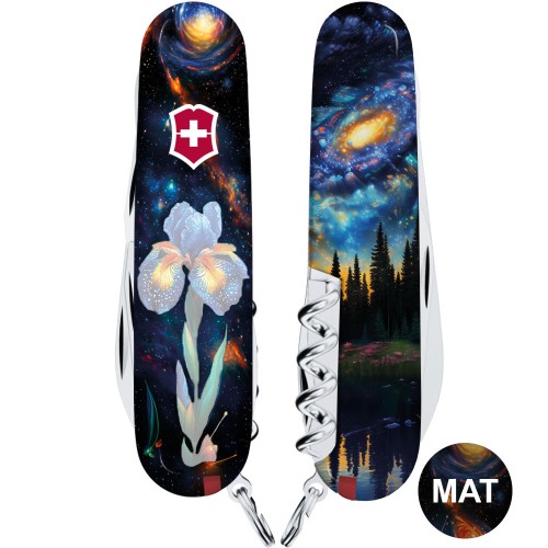 Ножи и мультитулы Victorinox Швейцарский складной нож 91мм Victorinox CLIMBER DESIGN Магический цветок 1.3703.3.R2070pk