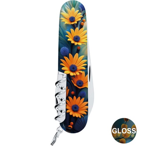 Ножи и мультитулы Victorinox Швейцарский складной нож 91мм Victorinox CLIMBER DESIGN Яркая птичка 1.3703.3.R2110pk