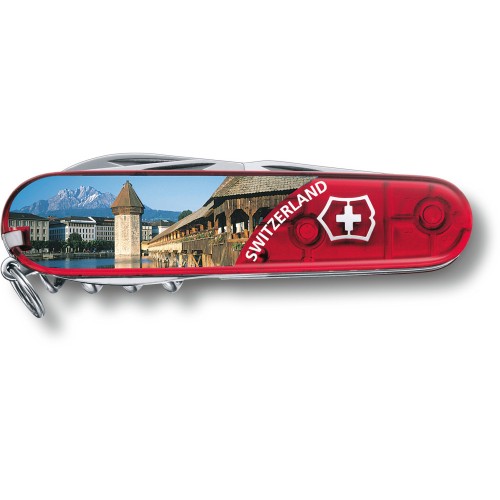 Ножи и мультитулы Victorinox Швейцарский складной нож 91 мм Victorinox CLIMBER Lucerne 1.3703.TE1