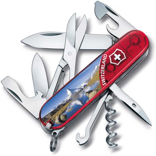 Ножи и мультитулы Victorinox Швейцарский складной нож 91 мм Victorinox CLIMBER Matterhorn 1.3703.TE2