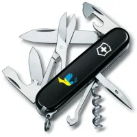 Швейцарский складной нож 91мм Victorinox CLIMBER UKRAINE 1.3703.3_T1036u