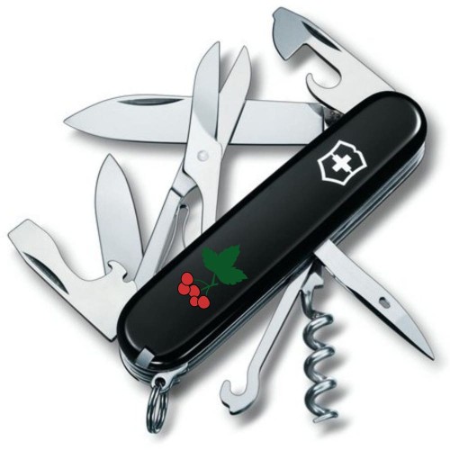 Ножи и мультитулы Victorinox Швейцарский складной нож 91мм Victorinox CLIMBER UKRAINE 1.3703.3_T1350u