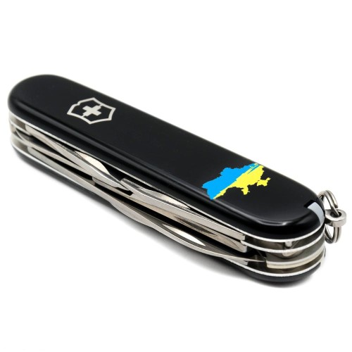 Ножи и мультитулы Victorinox Швейцарский складной нож 91мм Victorinox CLIMBER UKRAINE 1.3703.3_T1166u