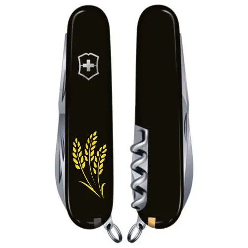 Ножи и мультитулы Victorinox Швейцарский складной нож 91мм Victorinox CLIMBER UKRAINE 1.3703.3_T1338u