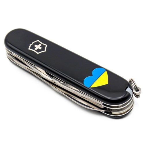 Ножи и мультитулы Victorinox Швейцарский складной нож 91мм Victorinox CLIMBER UKRAINE 1.3703.3_T1090u