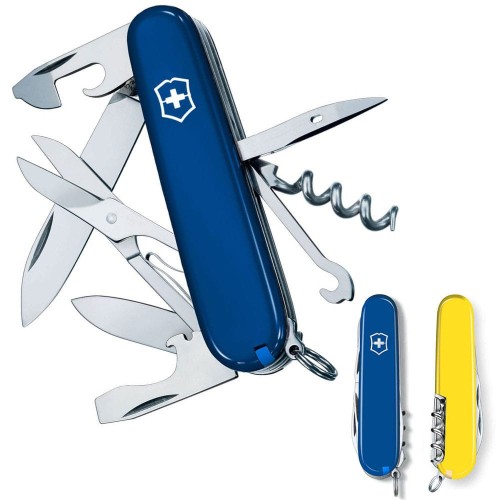 Ножи и мультитулы Victorinox Швейцарский складной нож Victorinox CLIMBER UKRAINE 1.3703.2.8