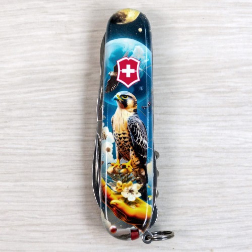 Ножи и мультитулы Victorinox Швейцарский складной нож 91мм Victorinox CLIMBER UKRAINE 1.3703.3.T3210pw