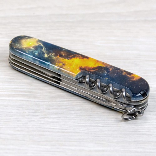 Ножи и мультитулы Victorinox Швейцарский складной нож 91мм Victorinox CLIMBER UKRAINE 1.3703.3.T3210pw