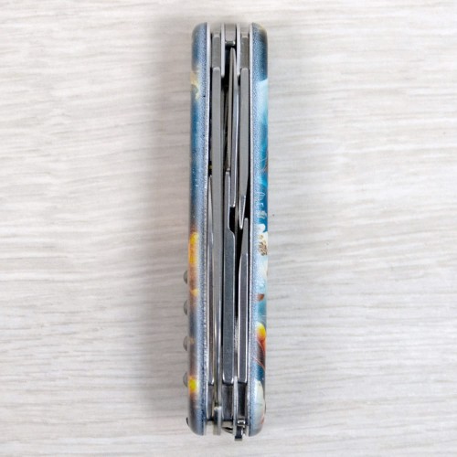 Ножи и мультитулы Victorinox Швейцарский складной нож 91мм Victorinox CLIMBER UKRAINE 1.3703.3.T3210pw