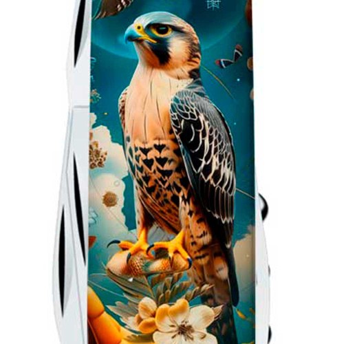 Ножи и мультитулы Victorinox Швейцарский складной нож 91мм Victorinox CLIMBER UKRAINE 1.3703.3.T3210pw