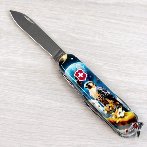 Ножи и мультитулы Victorinox Швейцарский складной нож 91мм Victorinox CLIMBER UKRAINE 1.3703.3.T3210pw