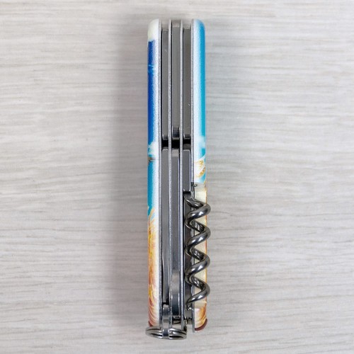 Ножи и мультитулы Victorinox Швейцарский складной нож 91мм Victorinox CLIMBER UKRAINE 1.3703.7.T3230pw