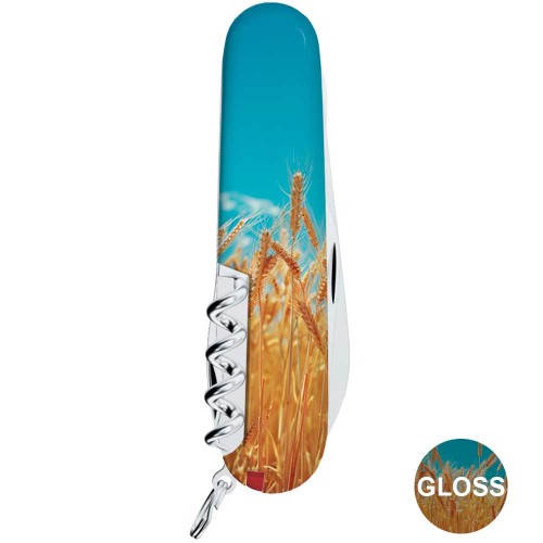 Ножи и мультитулы Victorinox Швейцарский складной нож 91мм Victorinox CLIMBER UKRAINE 1.3703.7.T3230pw