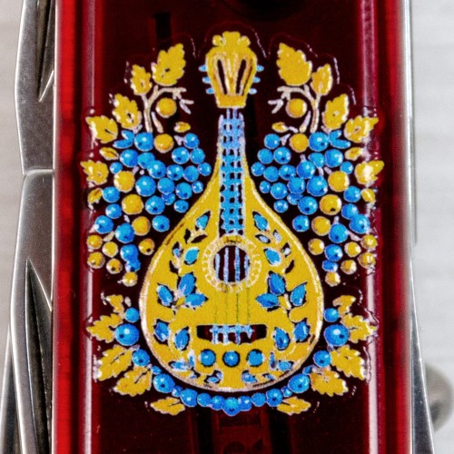 Ножи и мультитулы Victorinox Швейцарский складной нож 91мм Victorinox CLIMBER UKRAINE 1.3703.T.T1370u