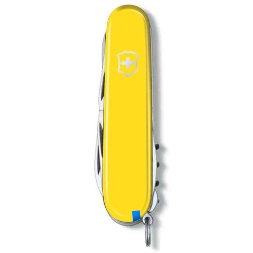 Ножи и мультитулы Victorinox Швейцарский складной нож Victorinox CLIMBER UKRAINE 1.3703.8.2
