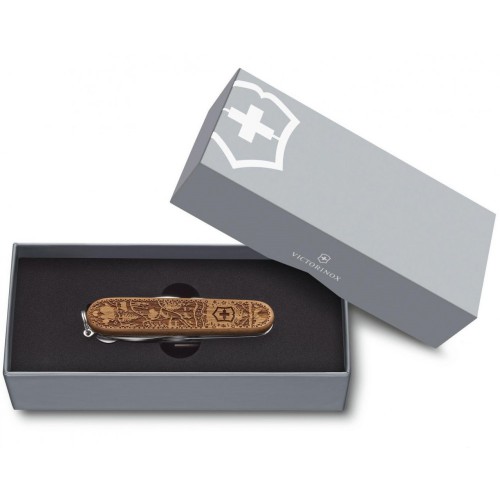 Ножи и мультитулы Victorinox Складаний ніж Victorinox CLIMBER WOOD Swiss Spirit SE (Lim.Ed. 12000) 1.3701.63L21