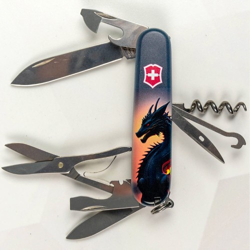 Ножи и мультитулы Victorinox Швейцарский складной нож Victorinox CLIMBER ZODIAC 1.3703.3.Z3270p