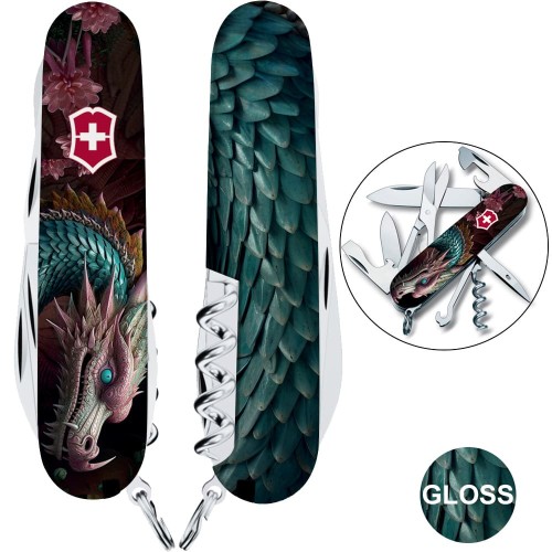 Ножи и мультитулы Victorinox Швейцарский складной нож Victorinox CLIMBER ZODIAC 1.3703.3.Z3290p