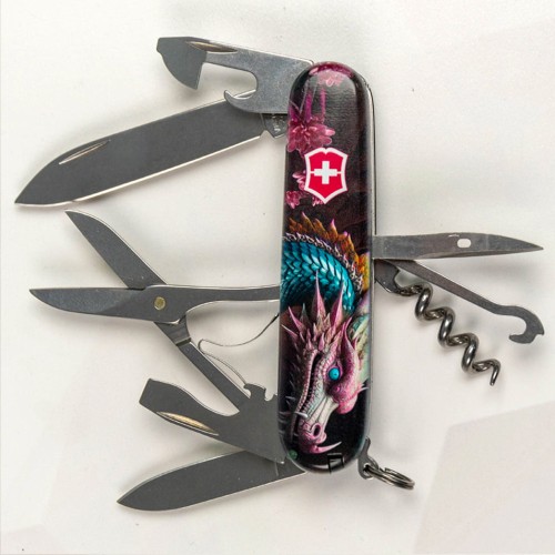 Ножи и мультитулы Victorinox Швейцарский складной нож Victorinox CLIMBER ZODIAC 1.3703.3.Z3290p