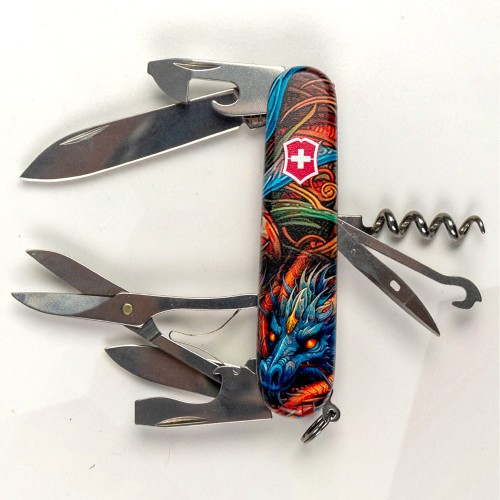 Ножи и мультитулы Victorinox Швейцарский складной нож Victorinox CLIMBER ZODIAC 1.3703.Z3260p