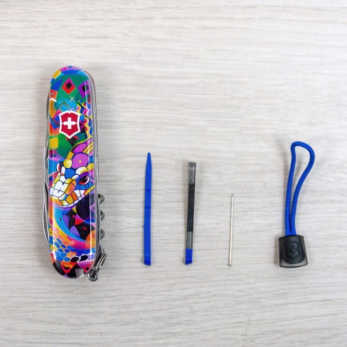 Ножи и мультитулы Victorinox Швейцарский складной нож 91мм Victorinox CLIMBER ZODIAC 1.3703.Z4260pk