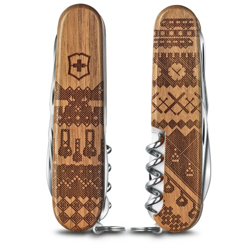 Ножи и мультитулы Victorinox Швейцарский складной нож Victorinox COMPANION Wood Swiss Spirit LE 1.3901.63L23
