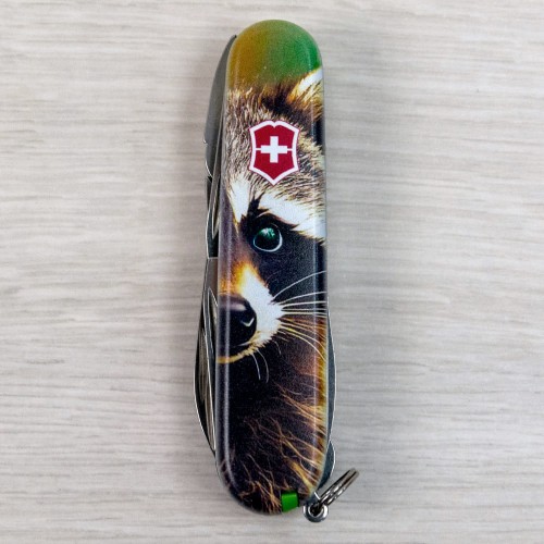 Ножи и мультитулы Victorinox Швейцарский складной нож 91мм Victorinox DELUXE TINKER ANIMAL 1.4723.3.F1120pw