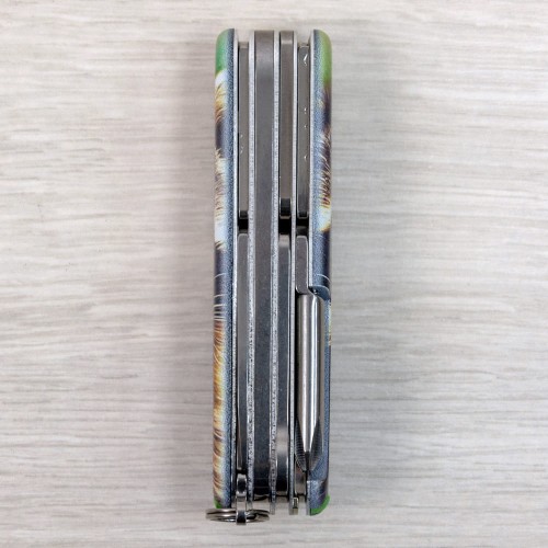 Ножи и мультитулы Victorinox Швейцарский складной нож 91мм Victorinox DELUXE TINKER ANIMAL 1.4723.3.F1120pw