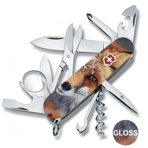 Ножи и мультитулы Victorinox Швейцарский складной нож 91мм Victorinox EXPLORER ANIMAL 1.6703.7.F1060pw