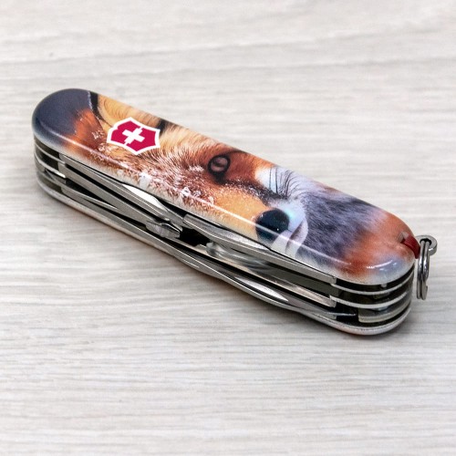Ножи и мультитулы Victorinox Швейцарский складной нож 91мм Victorinox EXPLORER ANIMAL 1.6703.7.F1060pw
