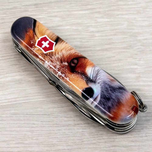 Ножи и мультитулы Victorinox Швейцарский складной нож 91мм Victorinox EXPLORER ANIMAL 1.6703.7.F1060pw