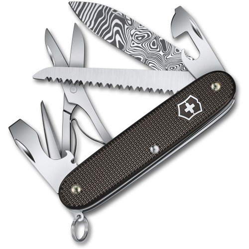 Ножи и мультитулы Victorinox Швейцарский складной нож 93мм Victorinox FARMER X Damast 0.8271.J24