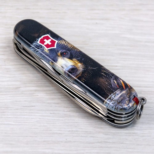 Ножи и мультитулы Victorinox Швейцарский складной нож 91мм Victorinox FIELDMASTER ANIMAL 1.4713.3.F1100pw