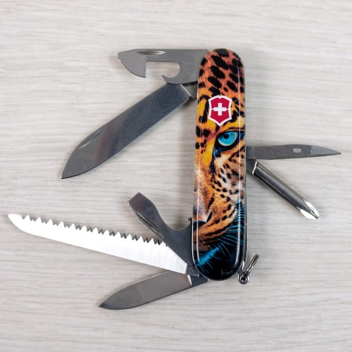 Ножи и мультитулы Victorinox Швейцарский складной нож 91мм Victorinox HIKER ANIMAL 1.4613.3.F1080pw