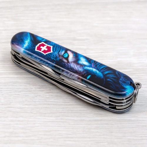 Ножи и мультитулы Victorinox Швейцарский складной нож 91мм Victorinox HUNTSMAN ANIMAL 1.3713.3.F1040pw
