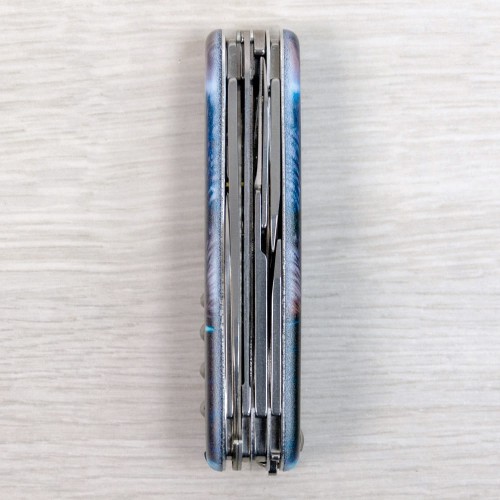 Ножи и мультитулы Victorinox Швейцарский складной нож 91мм Victorinox HUNTSMAN ANIMAL 1.3713.3.F1040pw