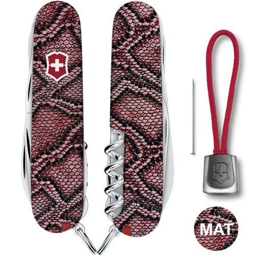 Ножи и мультитулы Victorinox Швейцарский складной нож 91мм Victorinox HUNTSMAN DESIGN 1.3713.R2200pk