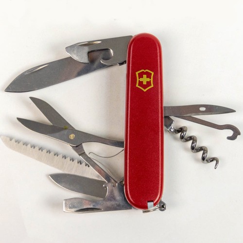 Ножи и мультитулы Victorinox Швейцарский складной нож Victorinox HUNTSMAN MAT 1.3713.M0008p