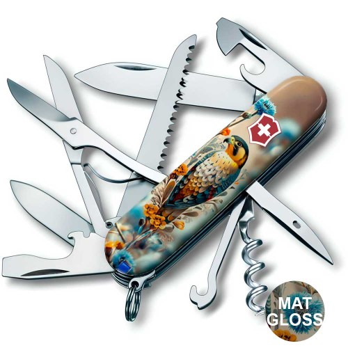 Ножи и мультитулы Victorinox Швейцарский складной нож 91мм Victorinox HUNTSMAN UKRAINE 1.3713.7.T3260pw