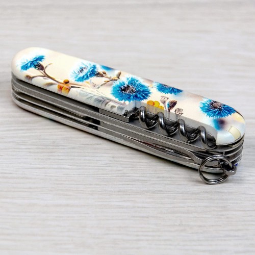 Ножи и мультитулы Victorinox Швейцарский складной нож 91мм Victorinox HUNTSMAN UKRAINE 1.3713.7.T3260pw