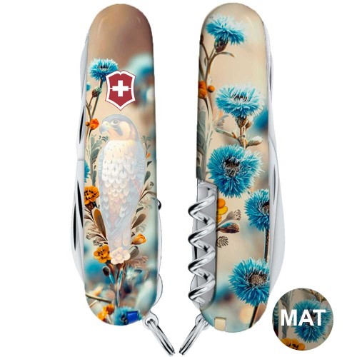 Ножи и мультитулы Victorinox Швейцарский складной нож 91мм Victorinox HUNTSMAN UKRAINE 1.3713.7.T3260pw