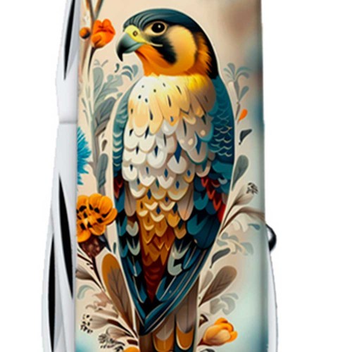 Ножи и мультитулы Victorinox Швейцарский складной нож 91мм Victorinox HUNTSMAN UKRAINE 1.3713.7.T3260pw