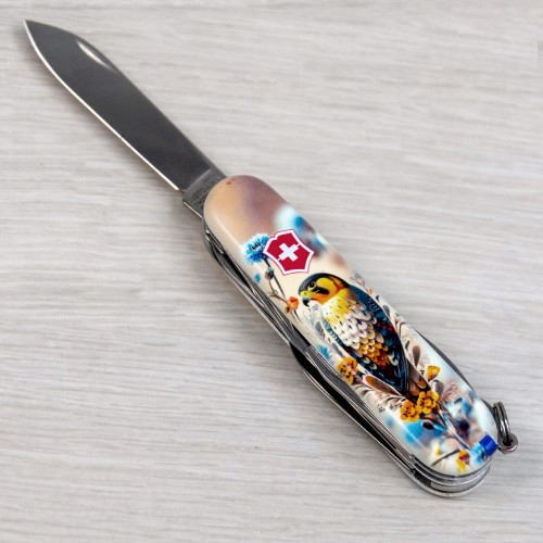 Ножи и мультитулы Victorinox Швейцарский складной нож 91мм Victorinox HUNTSMAN UKRAINE 1.3713.7.T3260pw
