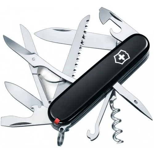 Ножі та мультитули Victorinox Складаний ніж Victorinox HUNTSMAN UKRAINE чорно-червоний 1.3713.3.1
